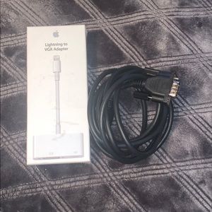 Lighting to VGA Adapter with HDMI Cable
